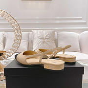 Chanel Slingback Beige Sandal - 5