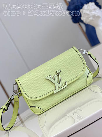 Louis Vuitton LV Buci Epi Green 24.5 x 15.5 x 9 cm
