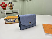 Louis Vuitton LV Rosalie Coin Purse Blue 11 x 8 x 2.5 cm - 4