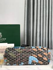 Goyard Saint Louis PM Bag Lettres Camouflage Black Blue 34x15x28cm - 4