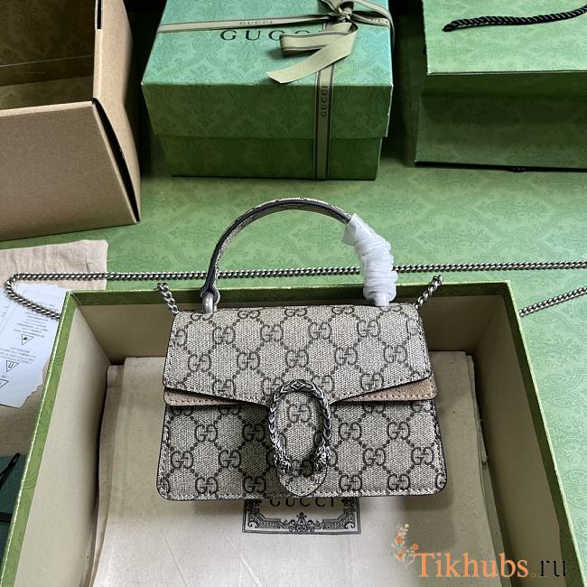 Gucci Dionysus Mini Top Handle Bag Beige 18x12x6cm - 1