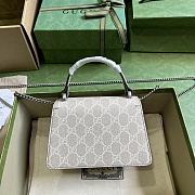 Gucci Dionysus Mini Top Handle Bag Beige White 18x12x6cm - 4