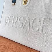 Versace La Medusa Canvas Large Tote Bag Beige 40x16x29cm - 2