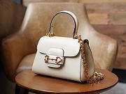 Gucci Horsebit 1955 Top Handle White 22x16x10.5cm - 3