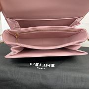 Celine Triomphe Bag In Shiny Calfskin Pink 22x16.5x7cm - 2