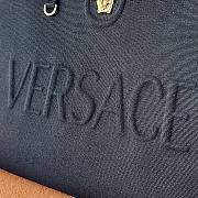 Versace La Medusa Canvas Large Tote Bag Black 40x16x29cm - 2