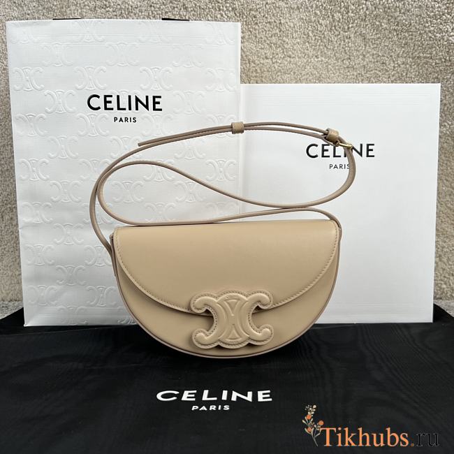 Celine Besace Cuir Triomphe Smooth Nude 23x13x6cm - 1