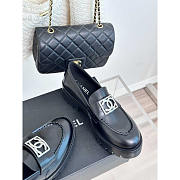 Chanel Moccasins Calfskin & Metal Black - 3