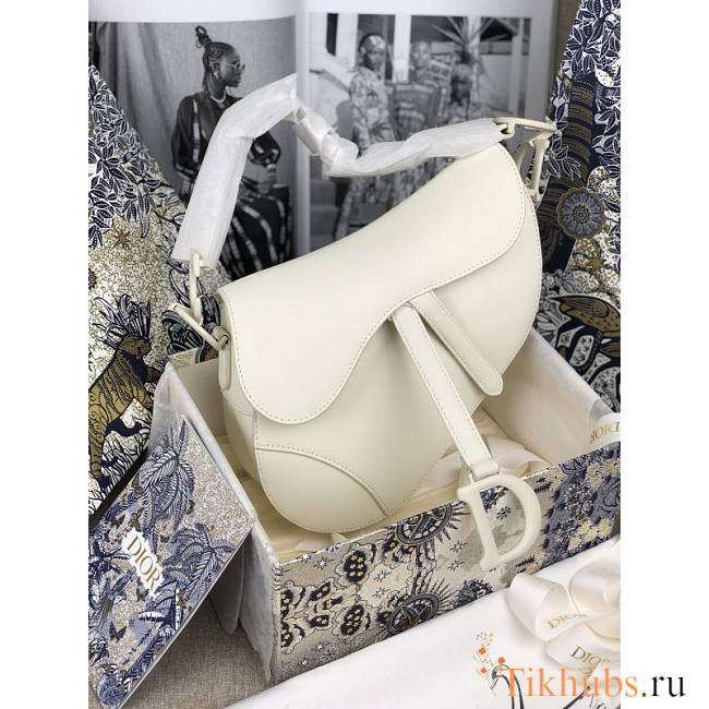 Dior Saddle White 25.5 x 20 x 6.5 cm - 1