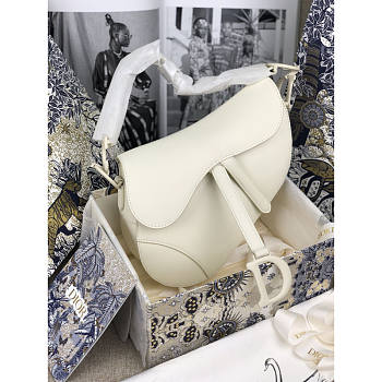Dior Saddle White 25.5 x 20 x 6.5 cm