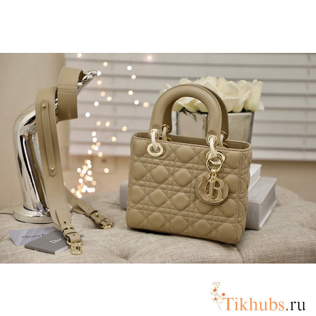 Dior Small Lady Bag Beige 20cm - 1