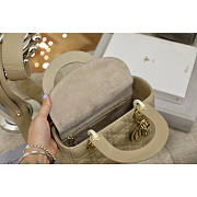 Dior Small Lady Bag Beige 20cm - 6