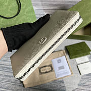 Gucci GG Marmont Zip Around Wallet White 19x10x2.5cm - 4