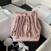 Chanel Backpack Light Pink Caviar Gold 23x18x10cm - 3