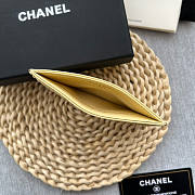 Chanel Card Holder Caviar Beige Gold 11x7.5x0.5 - 5