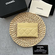 Chanel Card Holder Caviar Beige Gold 11x7.5x0.5 - 2