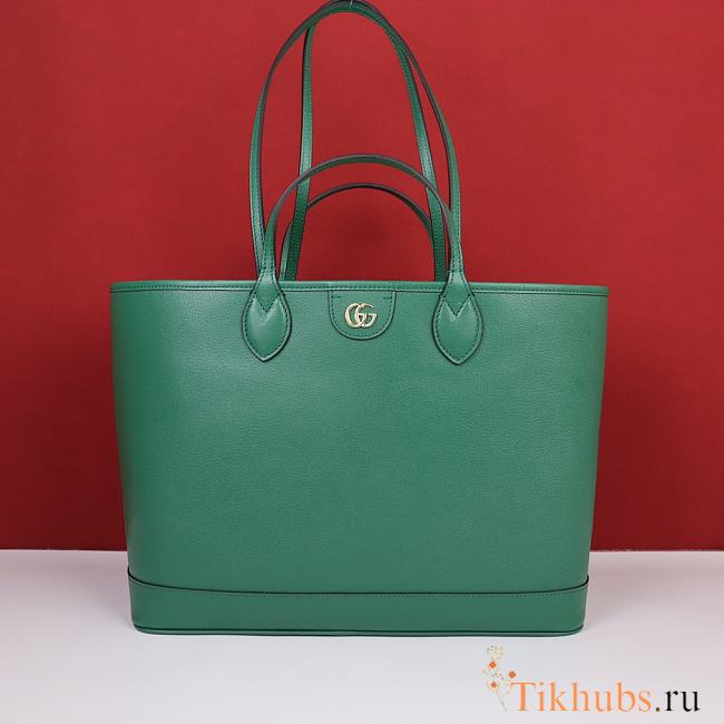 Gucci Ophidia Medium Tote Bag Green 38.5x28.5x15cm - 1