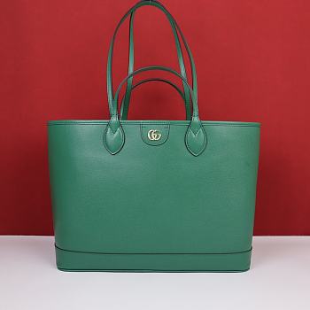 Gucci Ophidia Medium Tote Bag Green 38.5x28.5x15cm