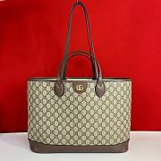 Gucci Ophidia Medium Tote Bag Beige Brown 38.5x28.5x15cm - 1