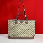 Gucci Ophidia Medium Tote Bag Beige Brown 38.5x28.5x15cm - 3