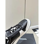 Chanel Sneakers Lambskin & Suede Calfskin White & Black - 5