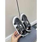 Chanel Sneakers Lambskin & Suede Calfskin White & Black - 4