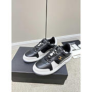 Chanel Sneakers Lambskin & Suede Calfskin White & Black - 2
