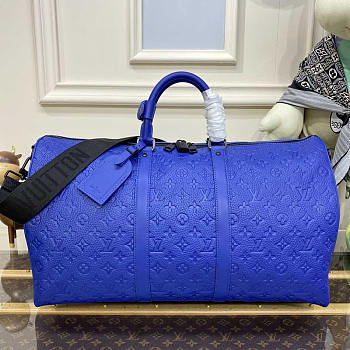 Louis Vuitton LV Keepall Bandoulière 50 Blue 50 x 29 x 23 cm