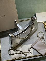 BVLGARI Serpenti Baia Shoulder Bag Silver 27.5 x 18 x 4.5 cm - 6