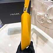 Prada Cleo Brushed Leather Shoulder Bag Yellow 27x21x5cm - 6