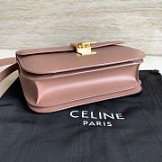 Celine Calfskin Classic Box Crossbody Bag Pink 24x7x18cm - 2