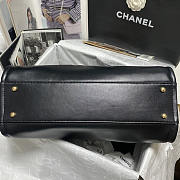 Chanel Small Tote Calfskin & Gold-Tone Metal Black 24x39x17cm - 4