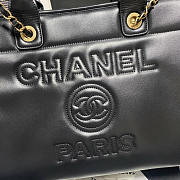 Chanel Small Tote Calfskin & Gold-Tone Metal Black 24x39x17cm - 6