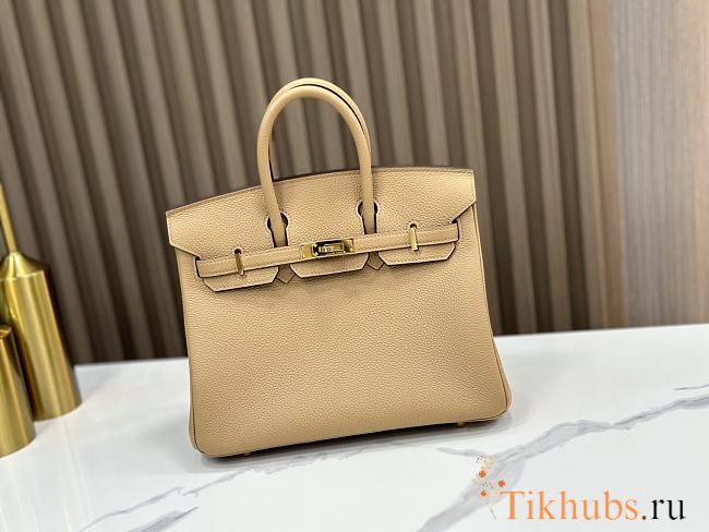 Hermes Birkin 25 Beige Gold 25x20x13cm - 1