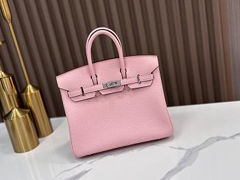 Hermes Birkin 25 Pink Silver 25x20x13cm