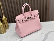 Hermes Birkin 25 Pink Silver 25x20x13cm - 6