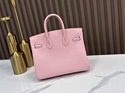 Hermes Birkin 25 Pink Silver 25x20x13cm - 4