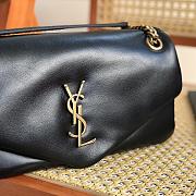 YSL Calypso Bag In Lambskin Black Gold 26x14x7xcm - 5