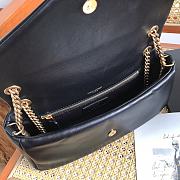 YSL Calypso Bag In Lambskin Black Gold 26x14x7xcm - 3