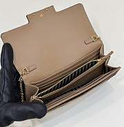 Fendi Continental With Chain Brown Fabric Wallet 19x9x1cm - 4