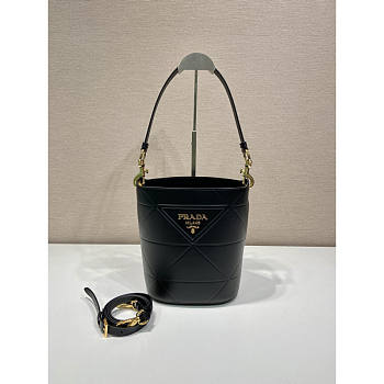 Prada Bucket Bag Black 20x22.5x14cm