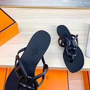 Hermes Egerie Sandals Black - 5