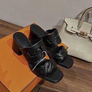 Hermes Gaby 60 Sandals Black 6cm - 5