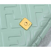Fendi Baguette Nappa Leather Bag Mint Green 27x15x6cm - 2