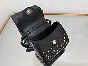 Versace La Medusa Mini Leather Shoulder Bag Black 16x6x12cm - 4
