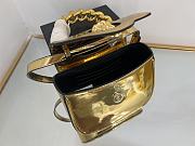 Versace La Medusa Mini Leather Shoulder Bag Gold 16x6x12cm - 3