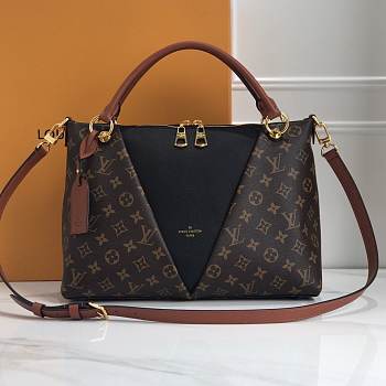 Louis Vuitton LV Monogram V tote MM Black 36x27x16cm