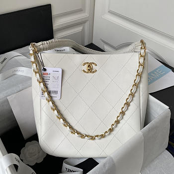 Chanel Tote Bag White 26x25x7.5cm