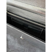 Tom Ford Mini Metallic Leather Shoulder Bag Silver 18x9x3cm - 2