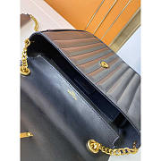 YSL Black Vicky Monogram Shoulder Bag 25x22.5x6.5cm - 2